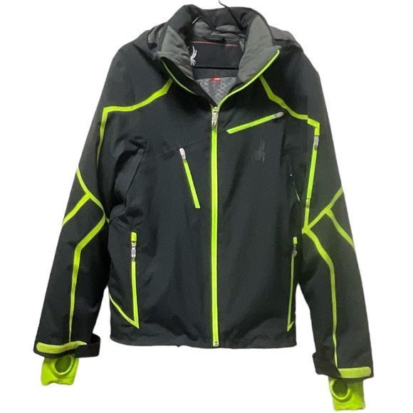 🕷️Spyder XTL Warm Thinsulate Insulation Multi Pocket Hooded Zipper Jacket! - Picture 7 of 11